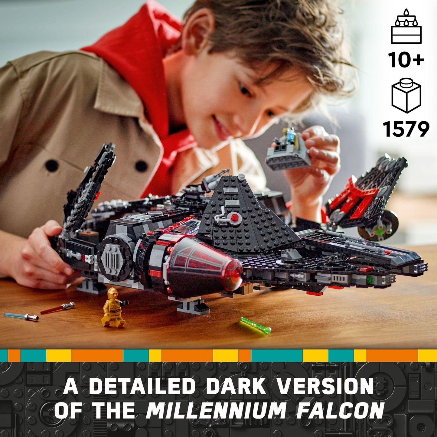 LEGO Star Wars The Dark Falcon Buildable Starship, Star Wars Toy Vehicle Set for Boys and Girls, Collectible Millenium Falcon Toy with 6 Star Wars Minifigures, Birthday Gift for Kids or Any Fan, 75389 🍁 All In One Marketplace Canada