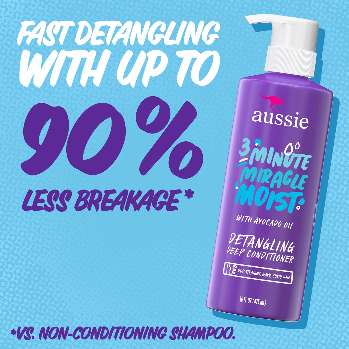 Aussie Miracle Moist Shampoo 778 mL, Miracle Moist Conditioner 778 mL, 3 Minute Miracle Deep Conditioner Hair Treatment 475 mL, Infused with Avocado & Australian Jojoba Oil, 2.03 L Total 🍁 All In One Marketplace Canada