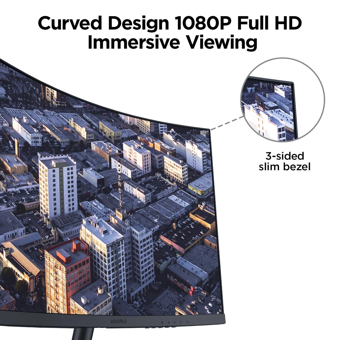 KOORUI 27-inch Curved Computer Monitor Full HD 1080P 144Hz Gaming Monitor 🍁 All In One Marketplace Canada