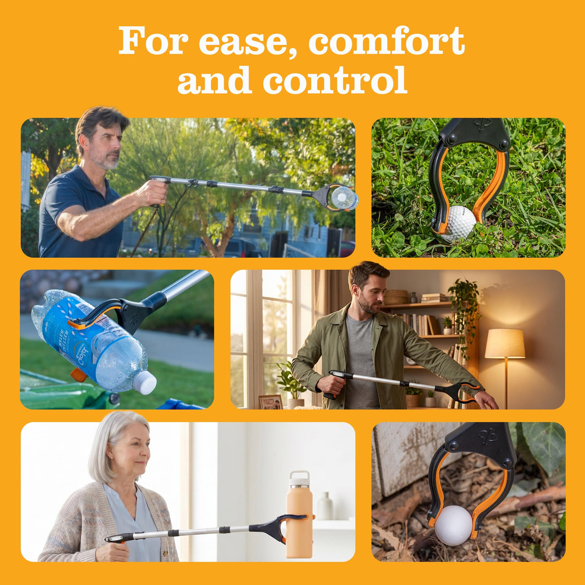 EZPIK® PRO 36" Long Reach Grabber Tool for Elderly - 90 cm Folding Magnetic Pick Up Stick - Grabber Stick for Disabled with Rotating Head 🍁 All In One Marketplace Canada