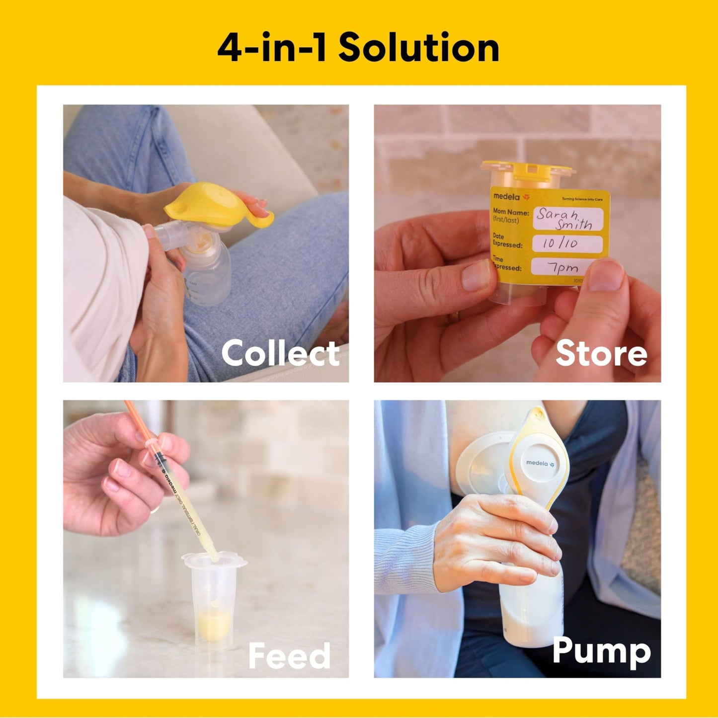 Medela Harmony Manual Breast Pump with Colostrum Collection and Feeding Kit, 4-in-1 Solution, Collect, Store, Feed, and Pump, Includes Colostrum Collectors and Feeding Syringes 🍁 All In One Marketplace Canada