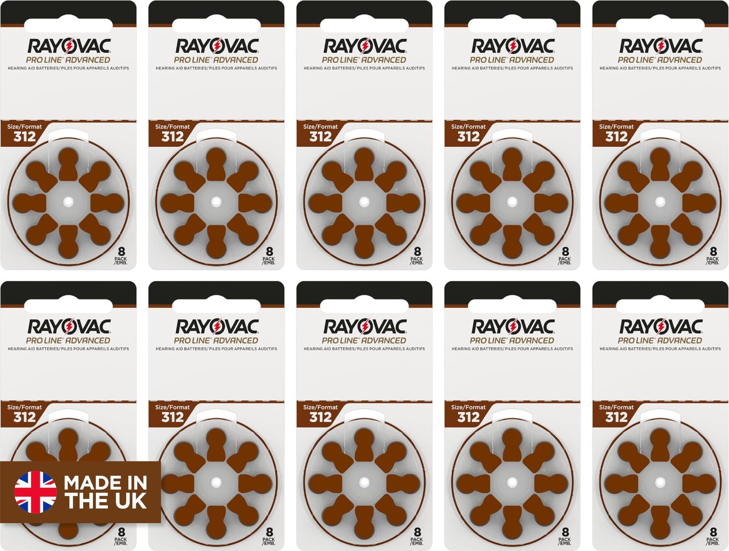 RAYOVAC® ProLine Size 312 Hearing Aid Batteries (80 Batteries) 🍁 All In One Marketplace Canada