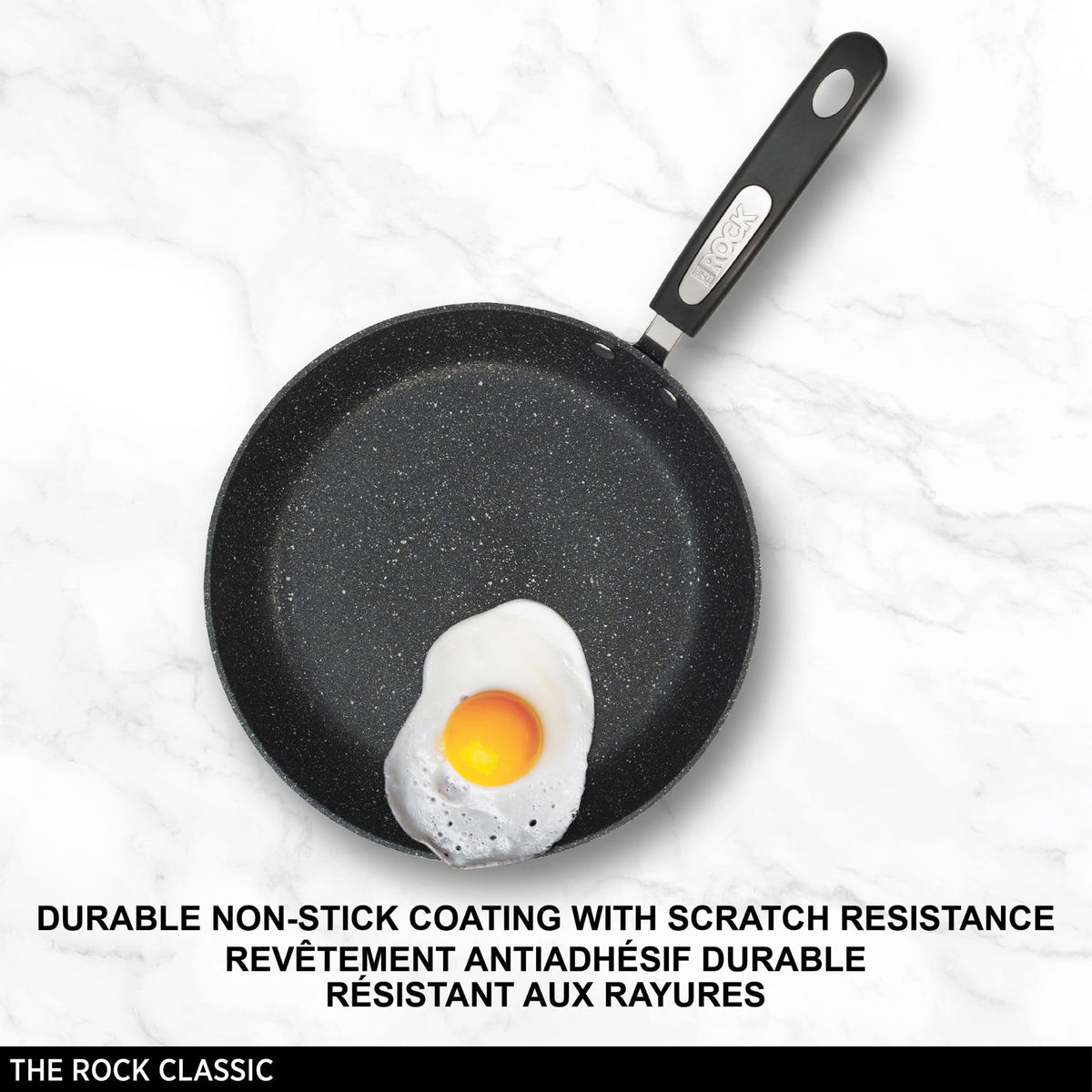 Starfrit The Rock 26cm (10") Non-Stick Multi Pan - Tawa - Durable Forged Aluminum - Oven Safe - PFOA Free - Easy to Clean - Black 🍁 All In One Marketplace Canada