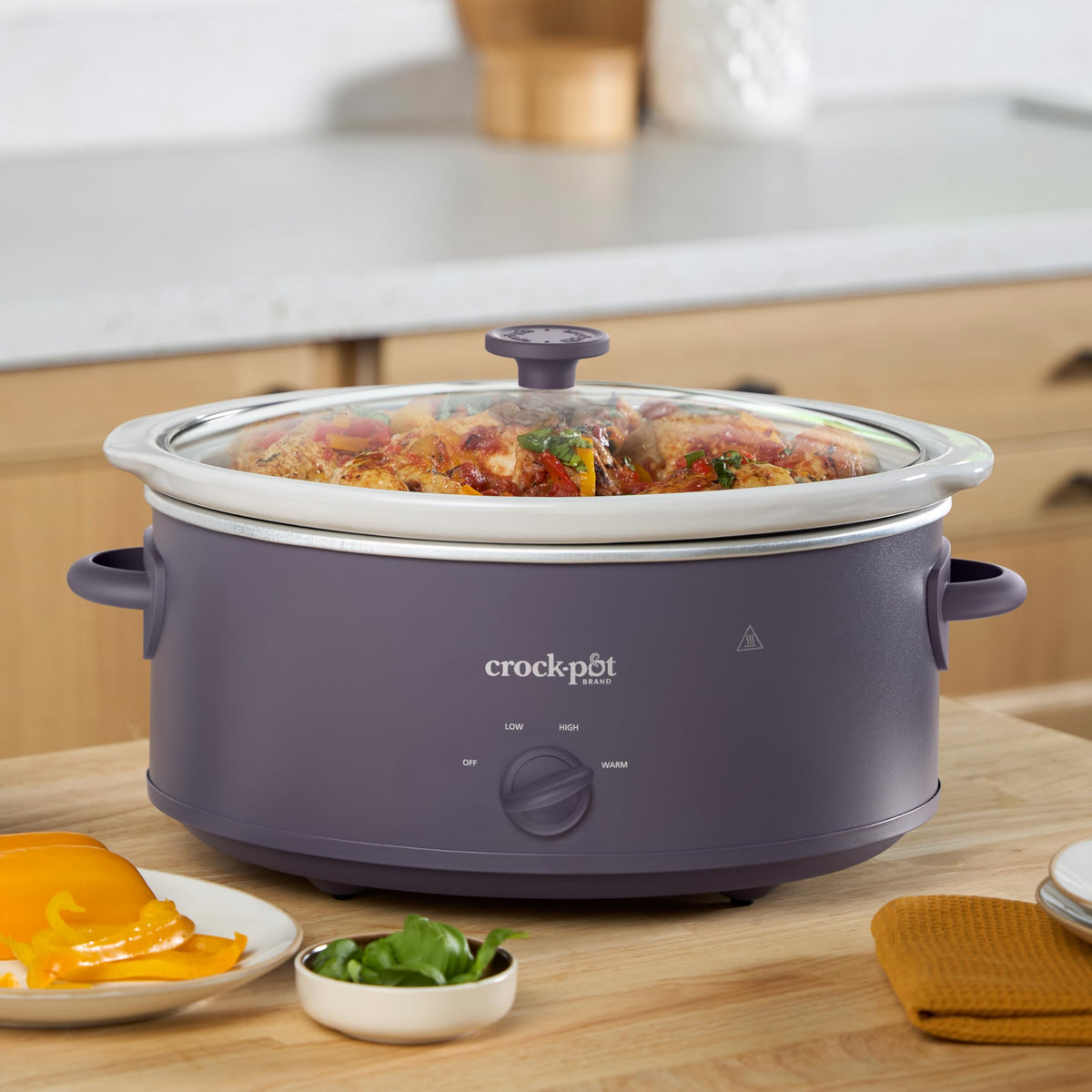 Crock-Pot Design Series 7-Quart Manual Slow Cooker, Purple Potato 🍁 All In One Marketplace Canada