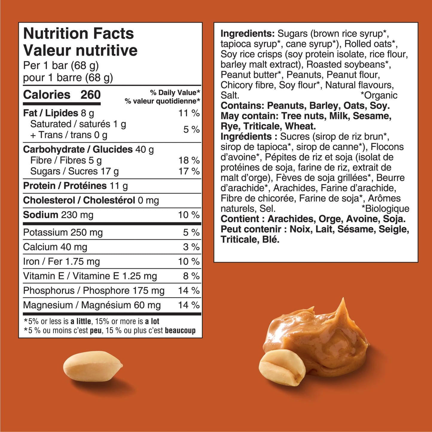 CLIF BAR Energy Bars, Crunchy Peanut Butter, Granola Bar, High in Protein, Contains 70% Organic Ingredients, 1.02 kg (Pack of 15) 🍁 All In One Marketplace Canada