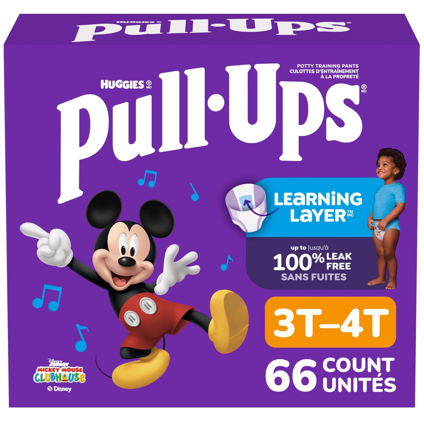 Boys Potty Training Underwear, Easy Open Training Pants 3T-4T, Pull-Ups Learning Design for Toddlers, 66ct, Giga Pack 🍁 All In One Marketplace Canada