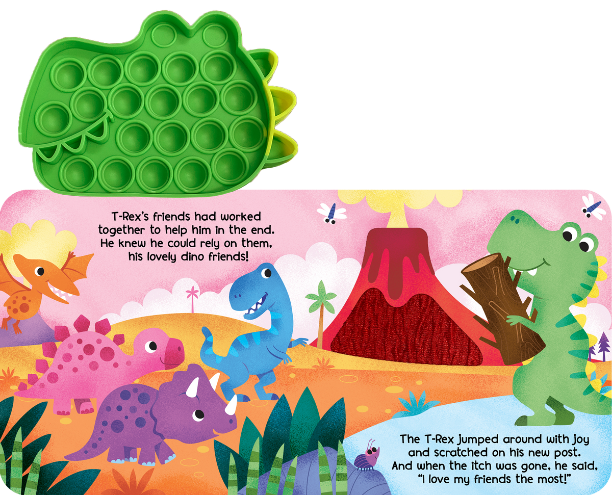 Little Hippo Books - Little T-Rex - Your Sensory Fidget Friend - Ages 1+