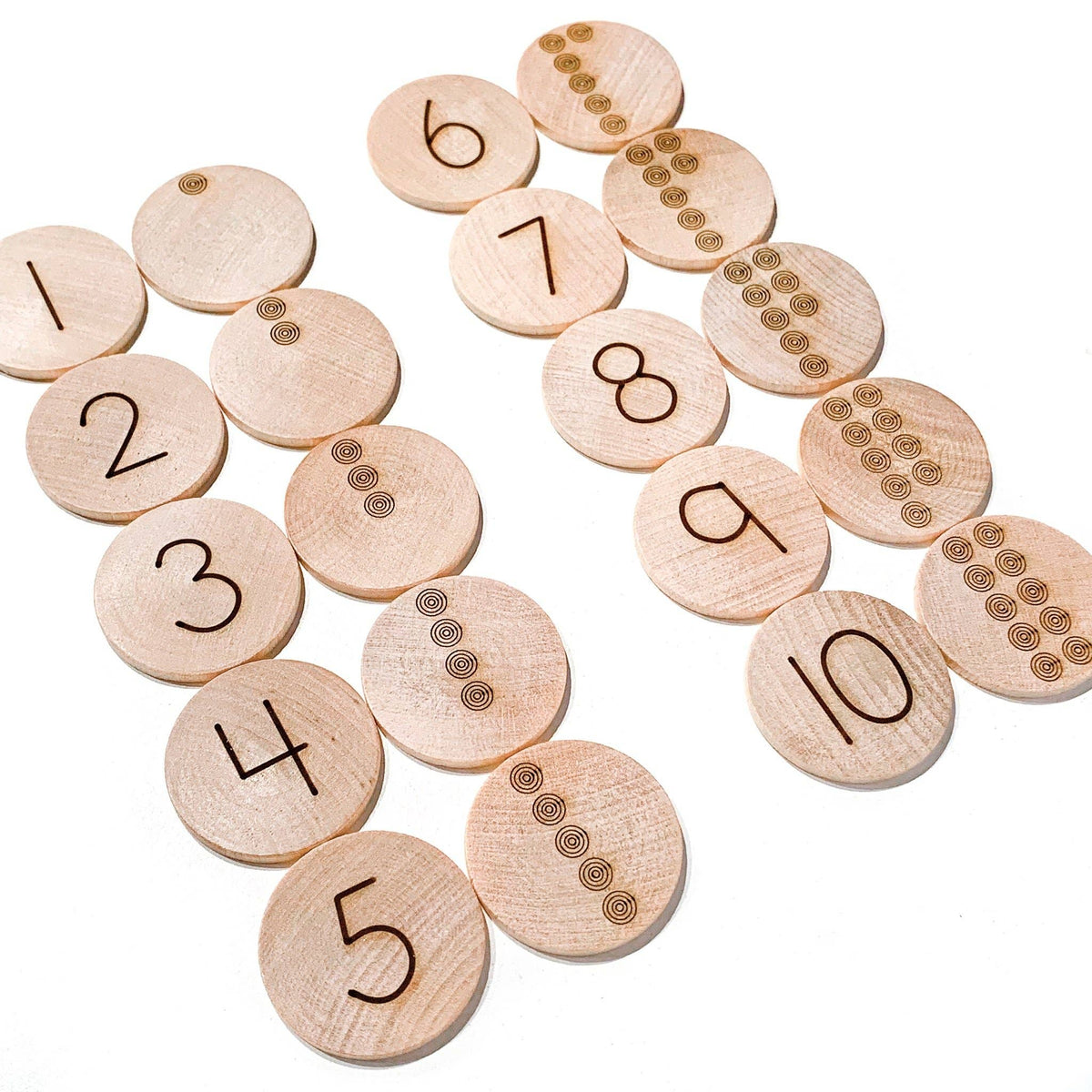 Tree Fort Toys - 1-10 Number Match - Made In Canada - Ages 3+