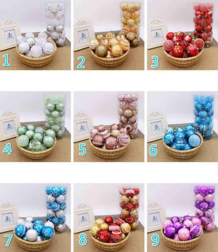 Christmas Tree Ball Ornaments 6cm, Bright Holiday Decorations