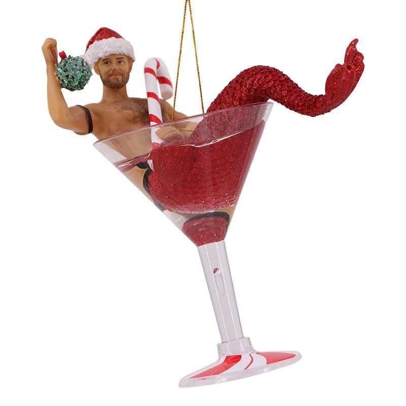 Christmas Merman Gift Ornament Pendant Interior