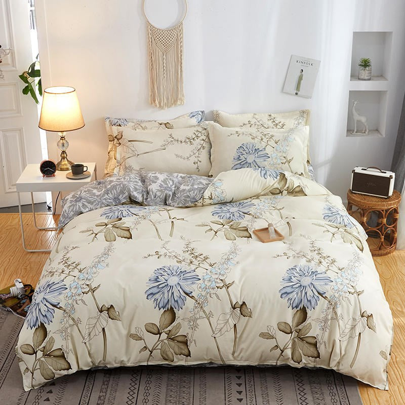 Floral Cotton Duvet Cover Set