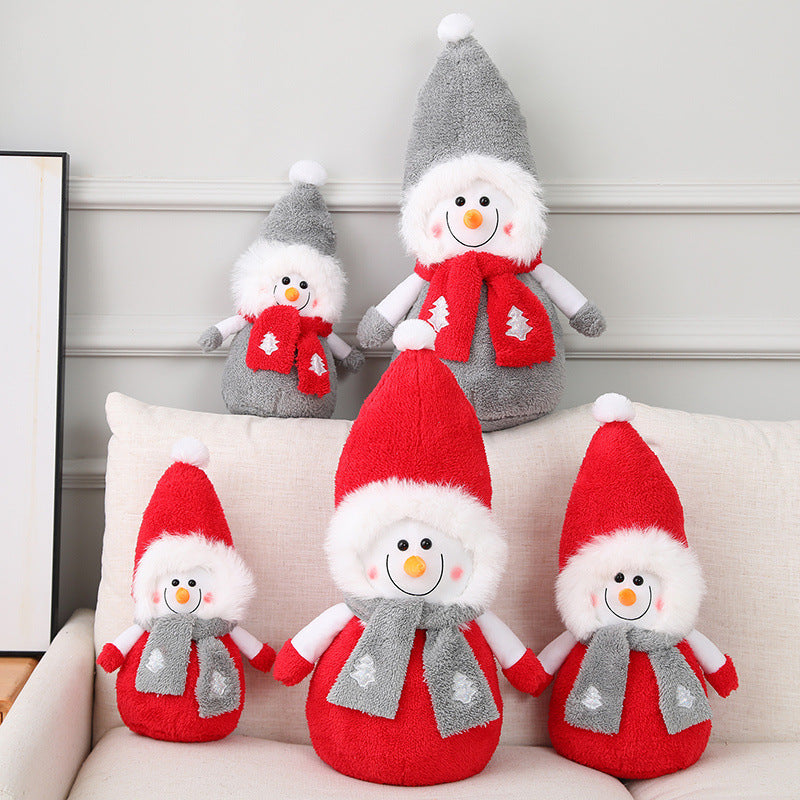 Christmas Snowman Plush Toy Holiday Gift