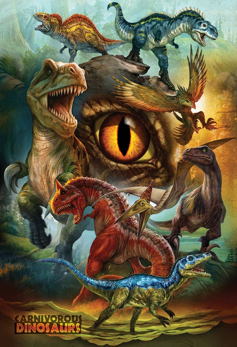 Eurographics Carnivorous Dinosaurs 100-Piece Puzzle - Ages 5+