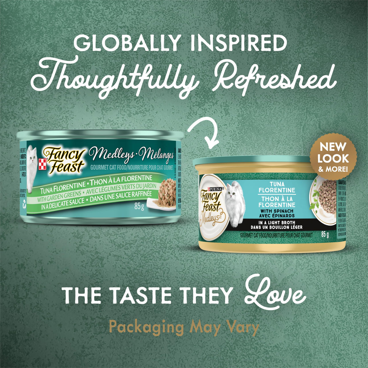 Fancy Feast Medleys Wet Cat Food, Tuna Florentine - 85 g Can (24 Pack) 🍁 All In One Marketplace Canada