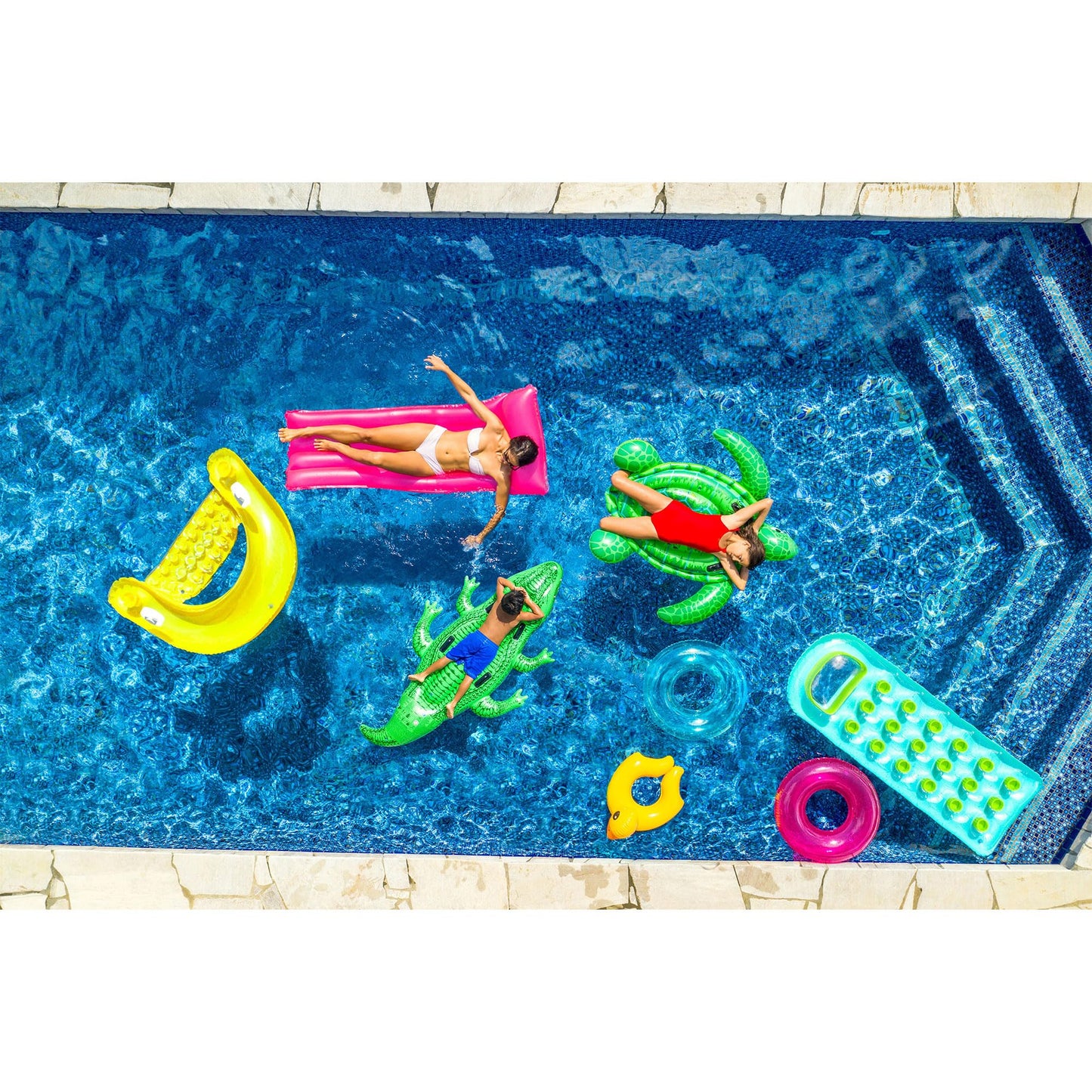 Intex Sit N Float Inflatable Lounge, 60" X 39", (Colors May Vary), 1 Pack 🍁 All In One Marketplace Canada