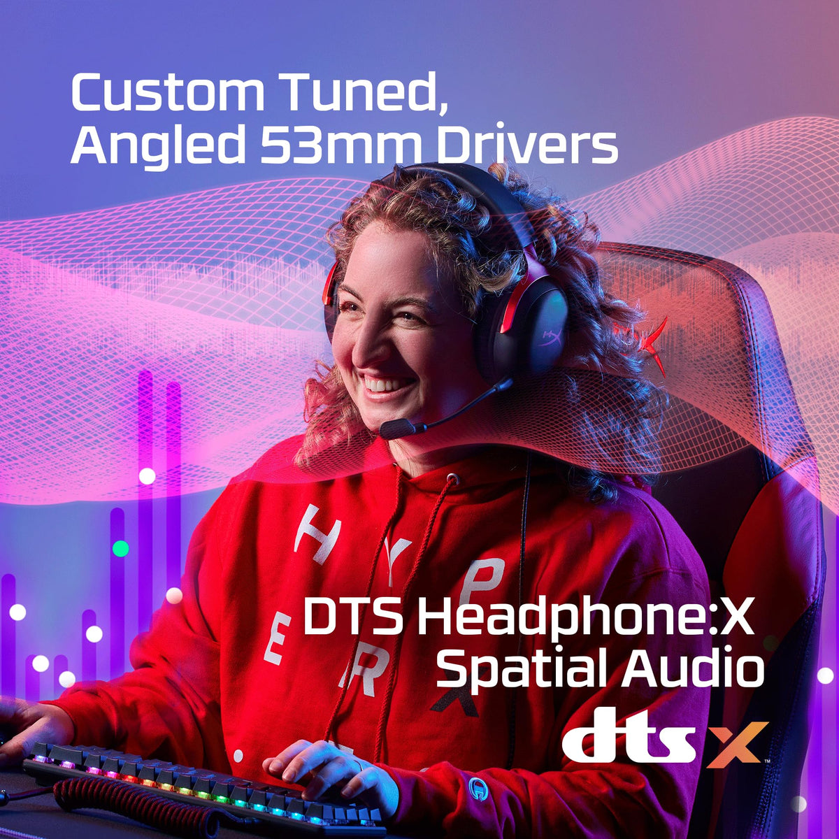 HyperX Cloud III – Wired Gaming Headset, PC, PS5, Xbox Series X|S, Angled 53mm Drivers, DTS Spatial Audio, Memory Foam, Durable Frame, Ultra-Clear 10mm Mic, USB-C, USB-A, 3.5mm – Black/Red 🍁 All In One Marketplace Canada