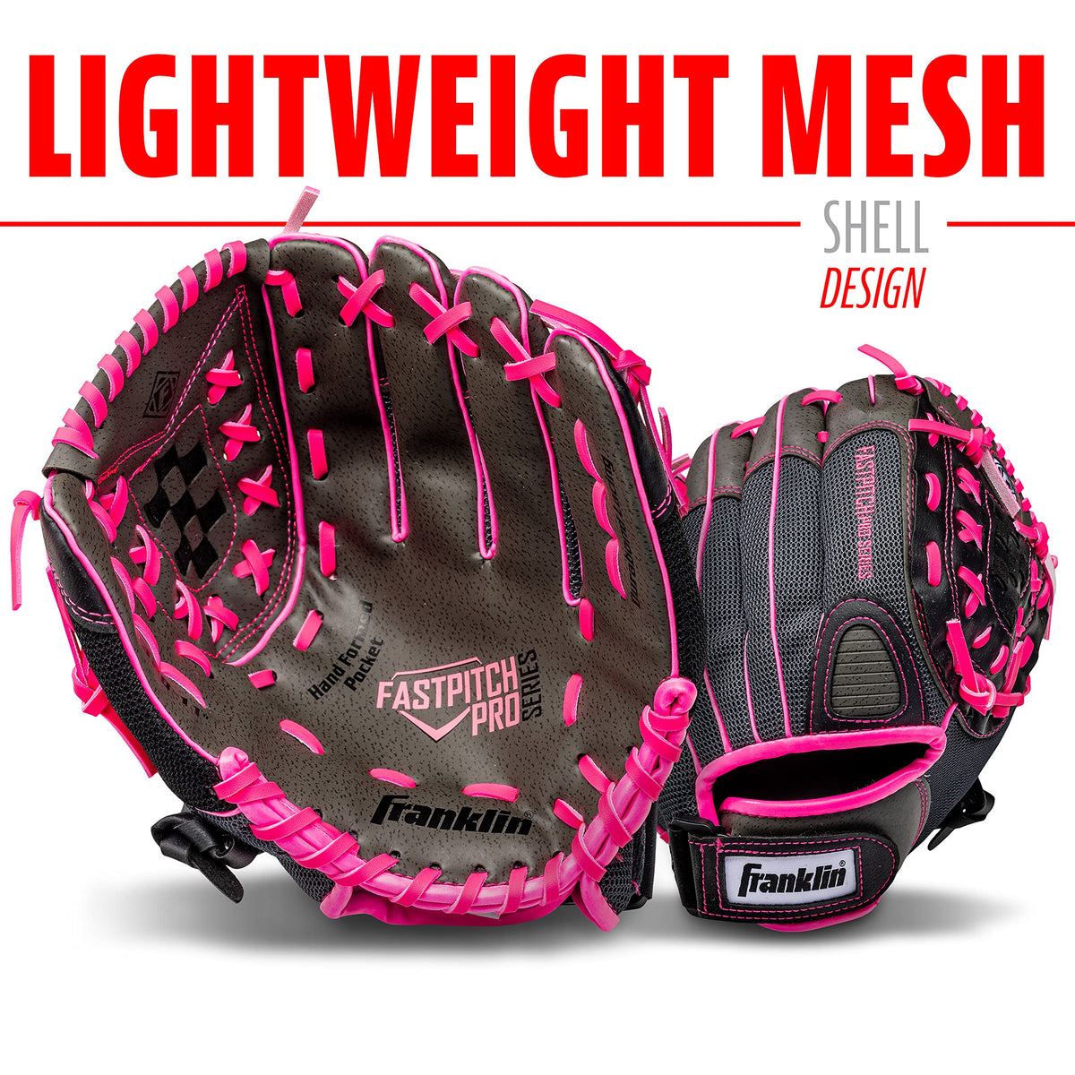 Franklin Sports Softball Glove - Left and Right Handed Softball Fielding Glove - Windmill Fastpitch Pro Series - Adult and Youth Fielding Glove - 12 Inch Right Hand Throw - Pink 🍁 All In One Marketplace Canada