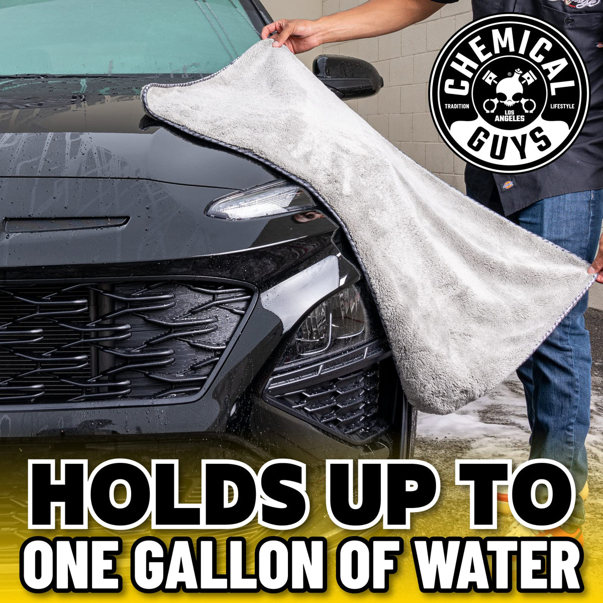 Chemical Guys Woolly Mammoth Microfiber Towel (36" x 25") Cars, Trucks, SUVs, RVs, Home, Pets, Messes, Grey 🍁 All In One Marketplace Canada