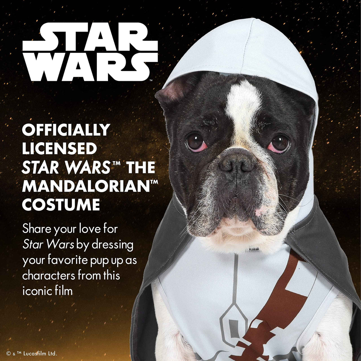 Star Wars for Pets The Mandalorian Dog Costume, Medium