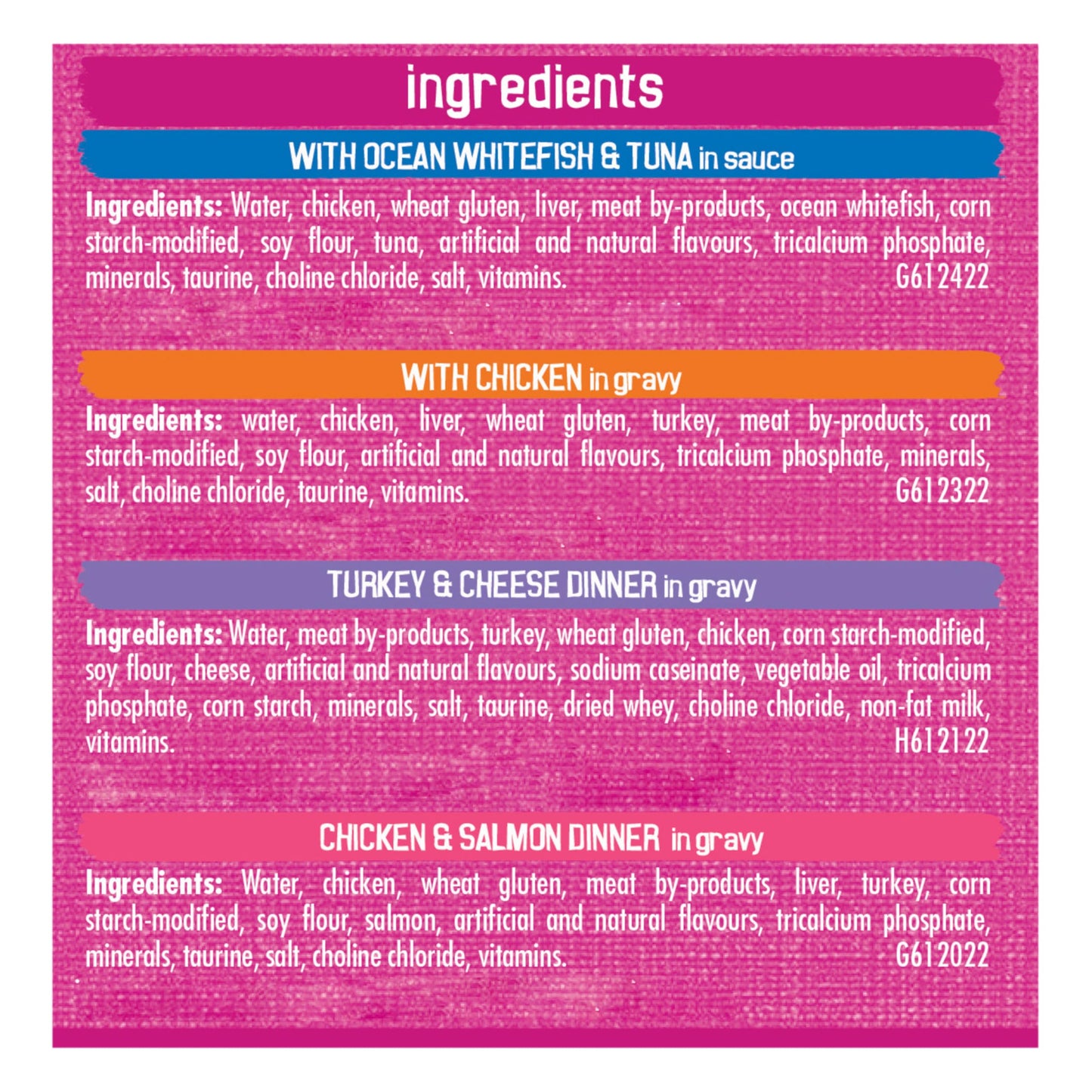 Friskies Shredded Wet Cat Food, Poultry & Fish Combo Variety Pack 4 Flavours - 156 g Can (32 Pack) 🍁 All In One Marketplace Canada