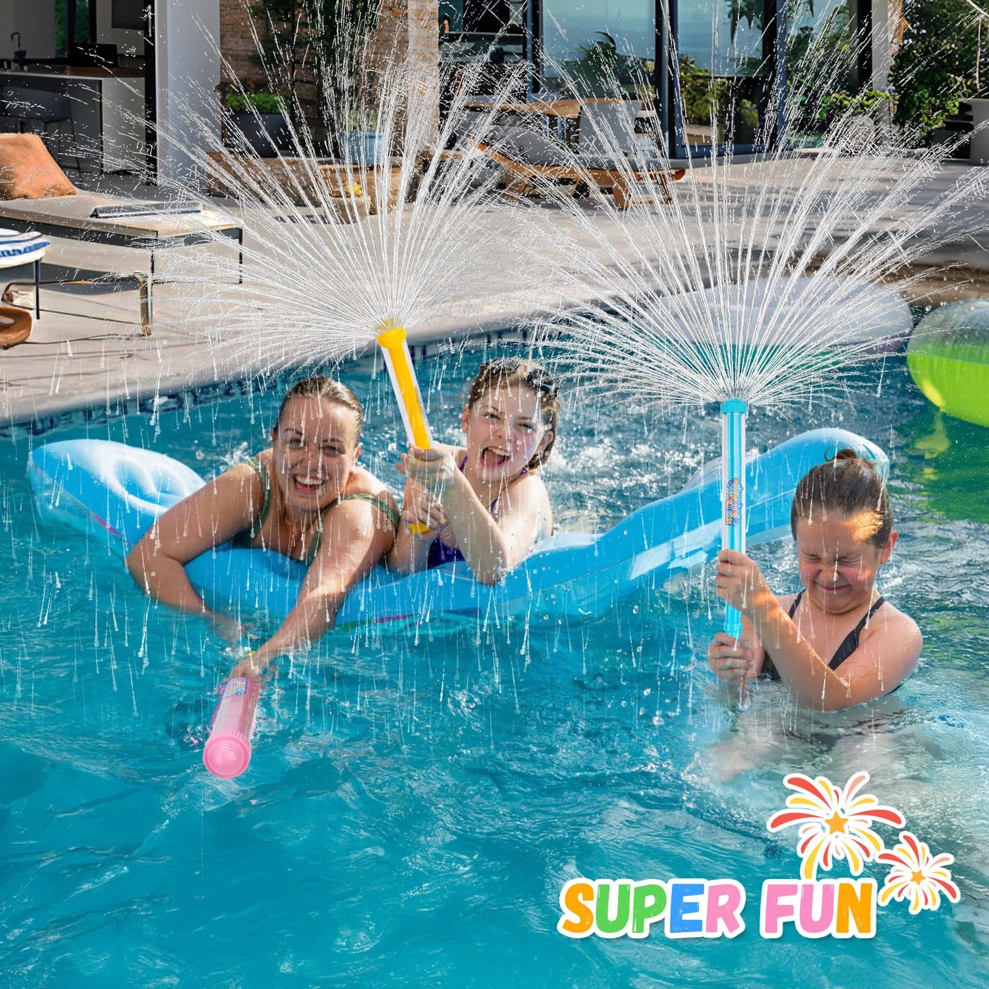 6Packs Creativity Fireworks Water Gun, Sprays Water Like Fireworks, Squirt Gun for Kids, Bulk Samll Water Blaster Summer Pool, Backyard, Birthday Party Outdoor Game Toys 🍁 All In One Marketplace Canada