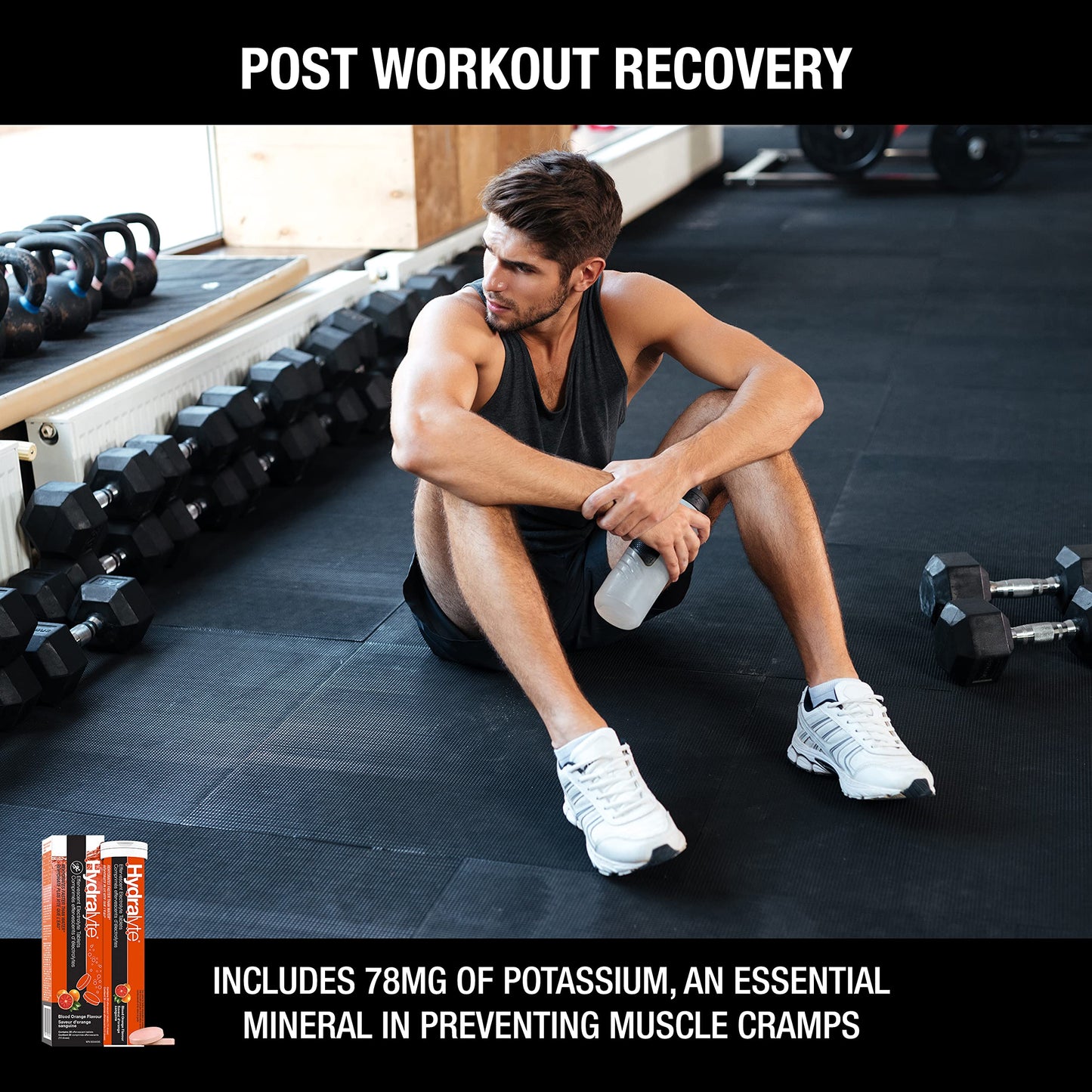 Hydralyte Electrolyte Tablets | Blood Orange Flavored Electrolytes | Pre-Workout and Post-Workout Hydration Solution to Enhance Performance and Maximize Recovery | (2 Tablets per Serving, 40 Count) 🍁 All In One Marketplace Canada