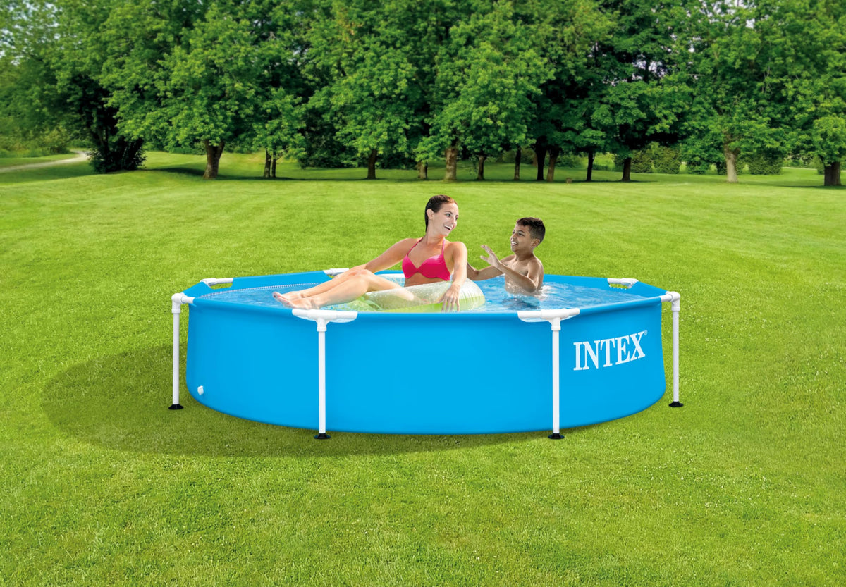 INTEX 28205EH Metal Frame Above Ground Swimming Pool: 8ft x 20in – Puncture-Resistant Material – Easy Assemble – Rust Resistant – 483 Gallon Capacity 🍁 All In One Marketplace Canada