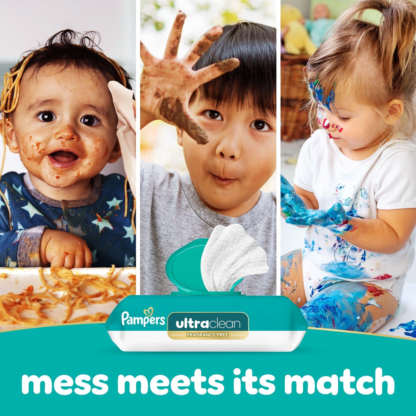 Pampers Free & Gentle 100% Plant-Based Fragrance Free Baby Wipes, 6 pack, 468 Count 🍁 All In One Marketplace Canada