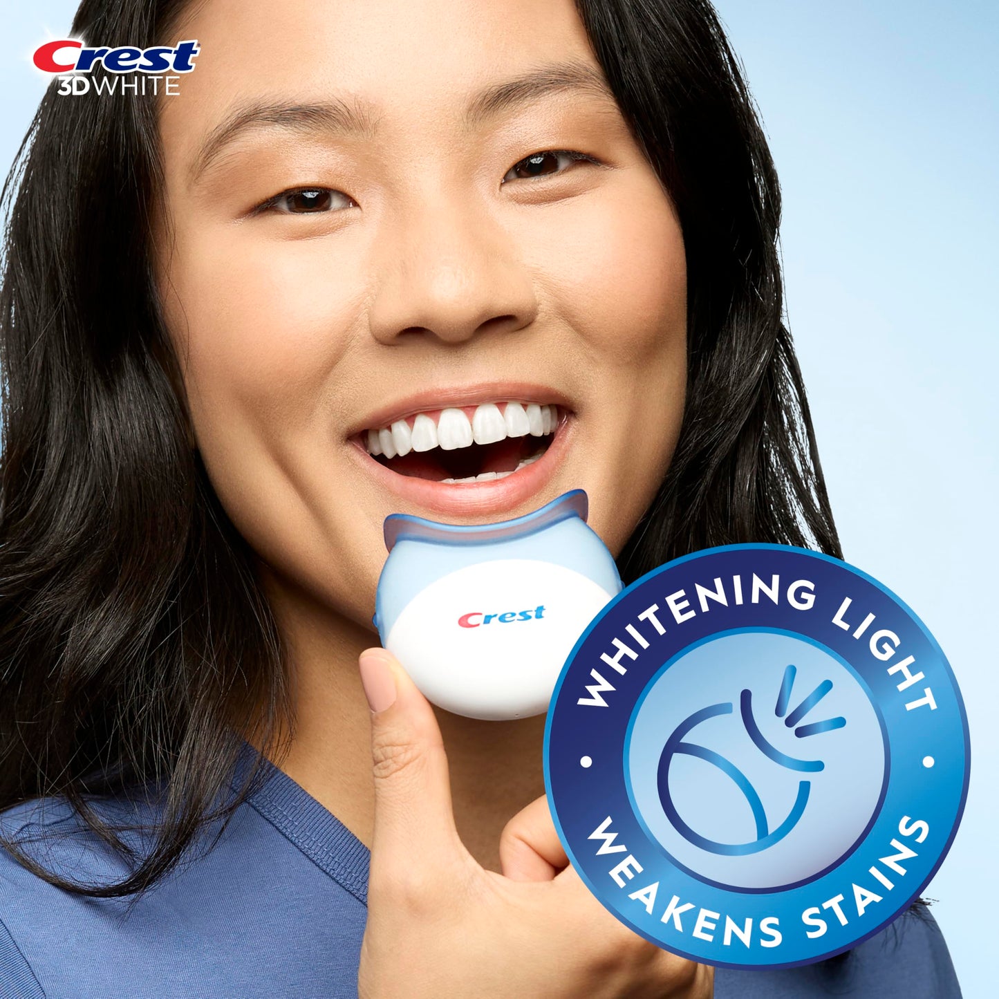 Crest 3D Whitestrips Express Whitening + Whitening Light At-home Teeth Whitening Kit, 10 Treatments + Light, 16 Levels Whiter 🍁 All In One Marketplace Canada