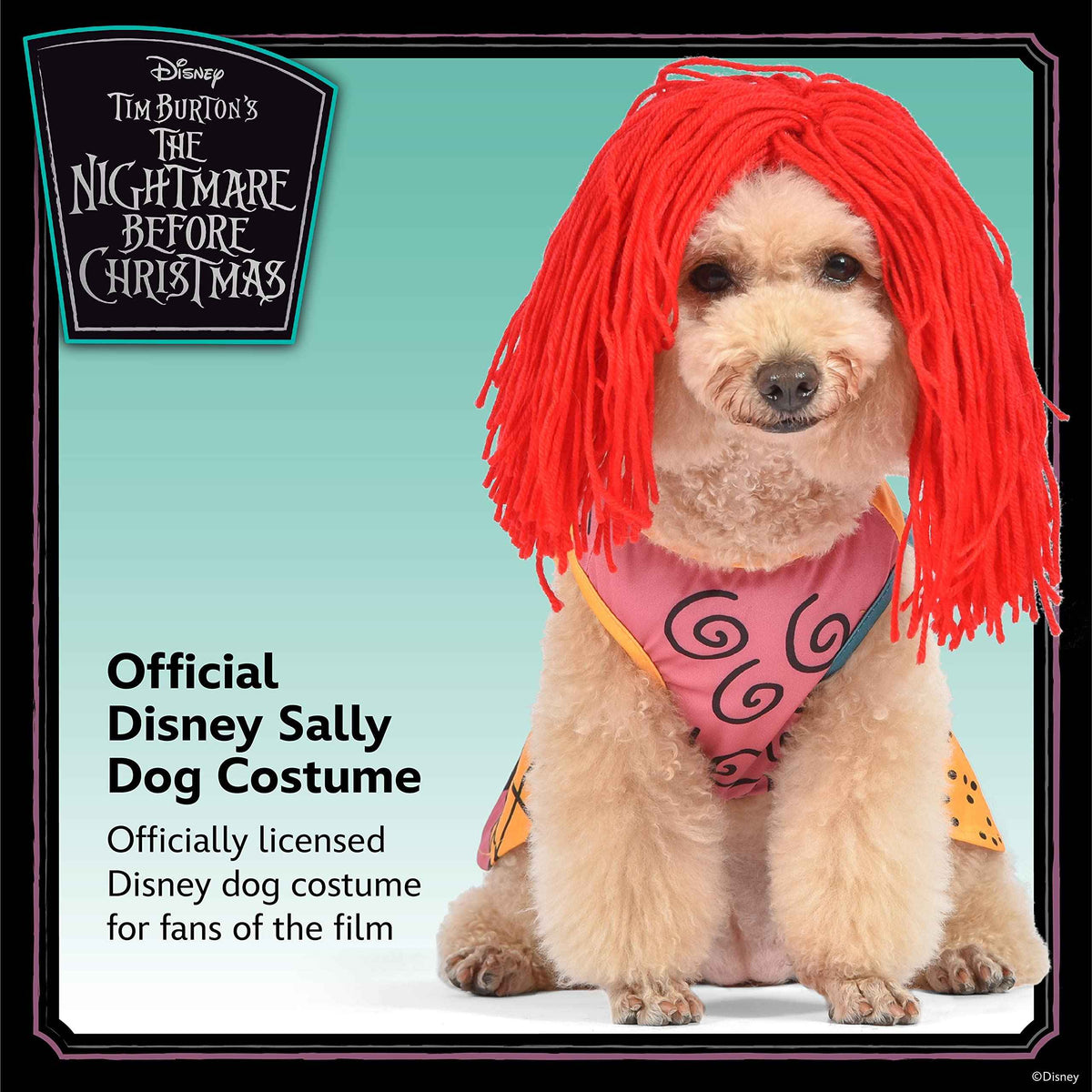 Disney for Pets Halloween Nightmare Before Christmas Sally Dog Costume - Officially Licensed Halloween Costumes for Dogs, Size Large
