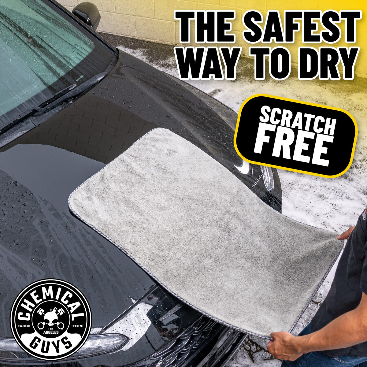 Chemical Guys Woolly Mammoth Microfiber Towel (36" x 25") Cars, Trucks, SUVs, RVs, Home, Pets, Messes, Grey 🍁 All In One Marketplace Canada