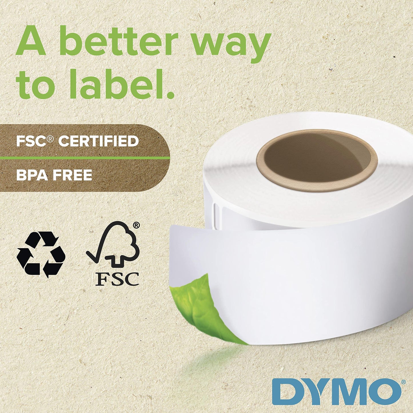 DYMO LW Multi-Purpose Labels for LabelWriter Printers, 1" x 2-1/8" (25 x 54 mm) Stickers, Black Print, White Label Maker Tape, 1 Roll of 500 - Great for Barcodes 🍁 All In One Marketplace Canada