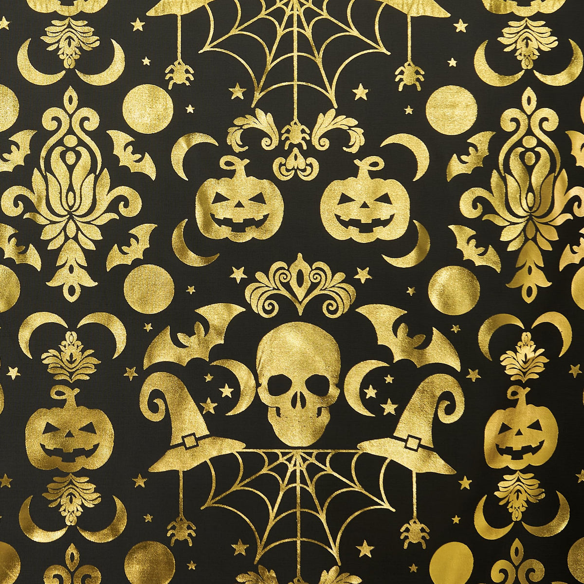 NICETOWN Halloween Curtains 84 Inches Long Scary Skull Sheer Curtains with Spooky Skeleton Pumpkin Party Decorations Window Treatment for Indoor & Ourdoor, Grommet Design, W52 x L84, Black, 2 Panels