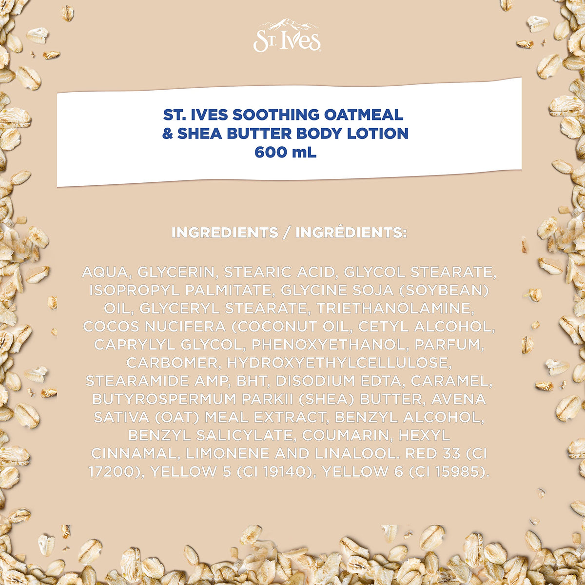 St. Ives Soothing Oatmeal & Shea Butter Body Lotion 4 x 600 mL 🍁 All In One Marketplace Canada