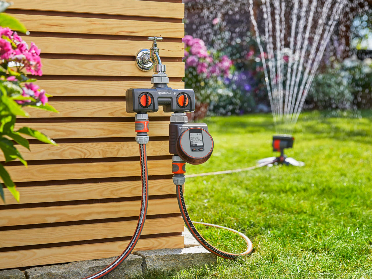 Gardena 8193 Two-Way Garden Hose Splitter with Flow Control Valves, Connect 2 Hoses to 1 Tap, Made in Germany 🍁 All In One Marketplace Canada