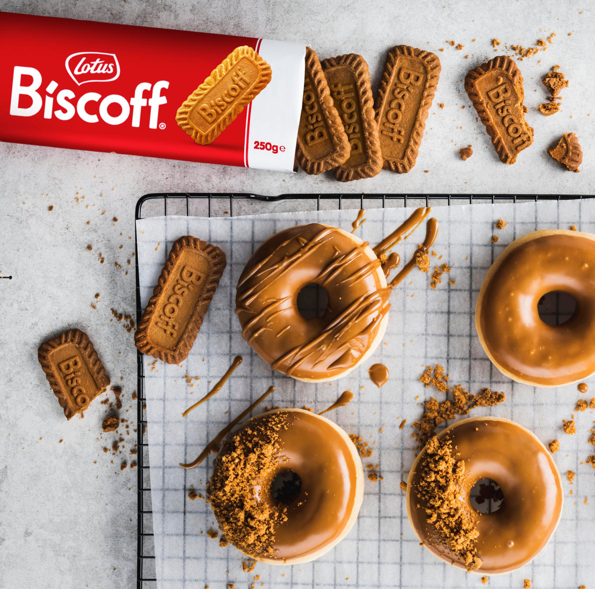 Lotus Biscoff Caramelized Cookies, 10 x 250g Packs – Ingredients from Natural Origins, Vegan, No Colours or Added flavours, 2.5kg 🍁 All In One Marketplace Canada