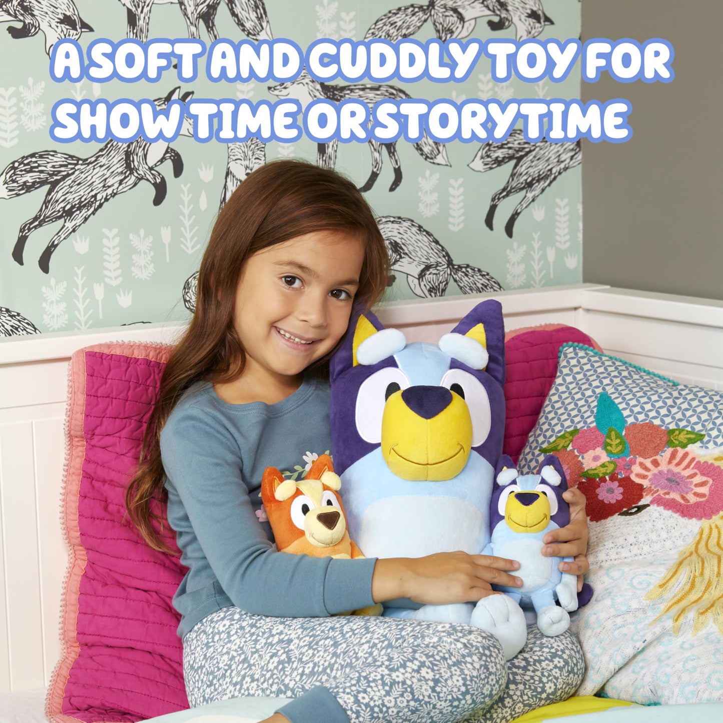 Bluey 18" Stuffed Animal - Playtime & Naptime Companion | Jumbo Size, Soft Deluxe Materials - Huggable Cuddles Best Friend 13010 🍁 All In One Marketplace Canada