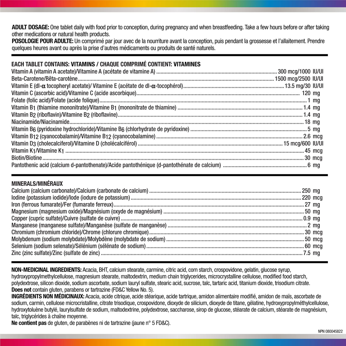 Centrum Prenatal Vitamin Tablet, Postpartum Multivitamin and Mineral Supplement, Essential Prenatal Vitamins, 100 Count (Packaging May Vary) 🍁 All In One Marketplace Canada