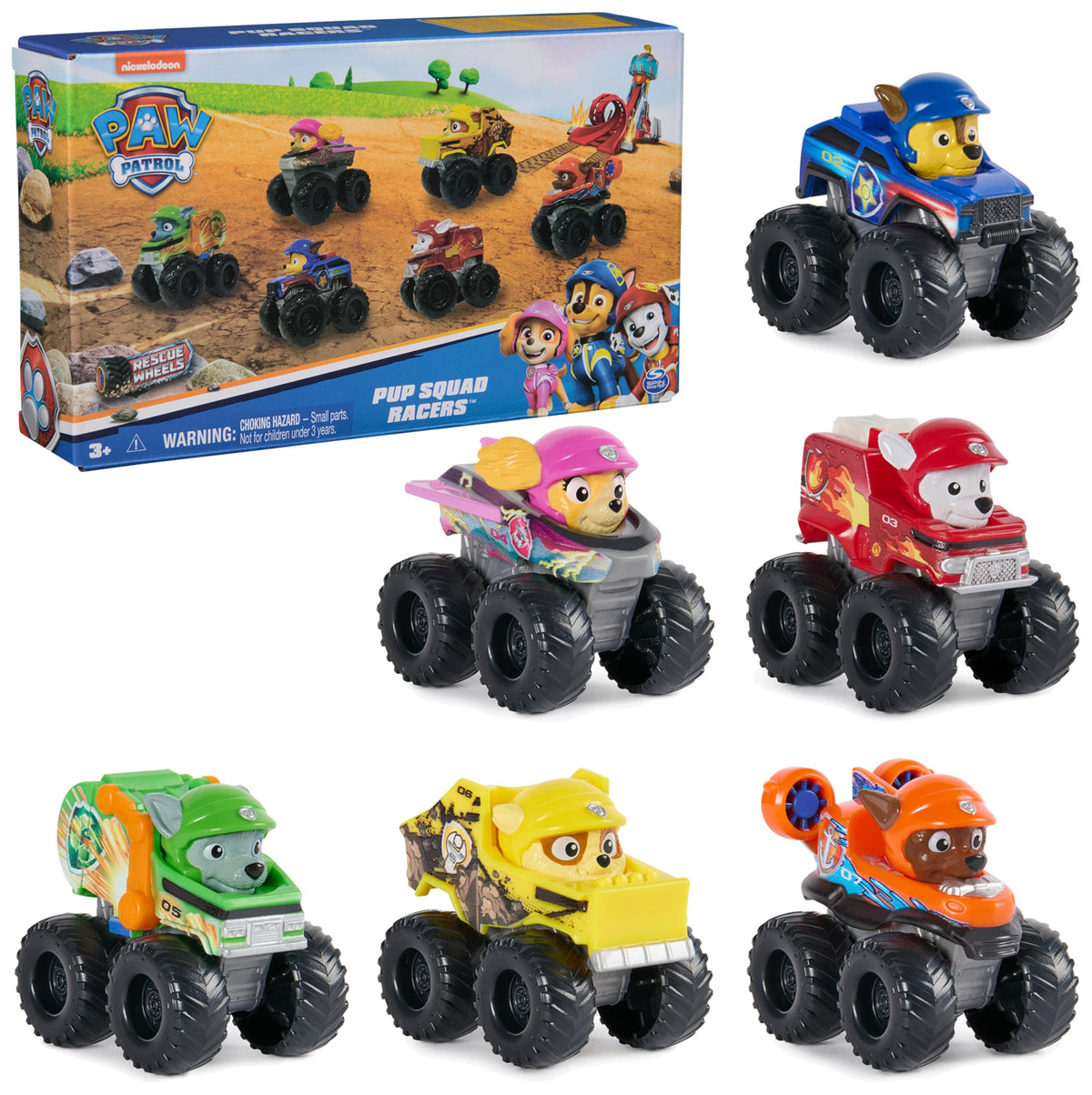 PAW Patrol: Rescue Wheels, 6-Piece Pup Squad Racers, Toy Cars Gift Set, Kids Toys for Boys & Girls Ages 3 and Up 🍁 All In One Marketplace Canada
