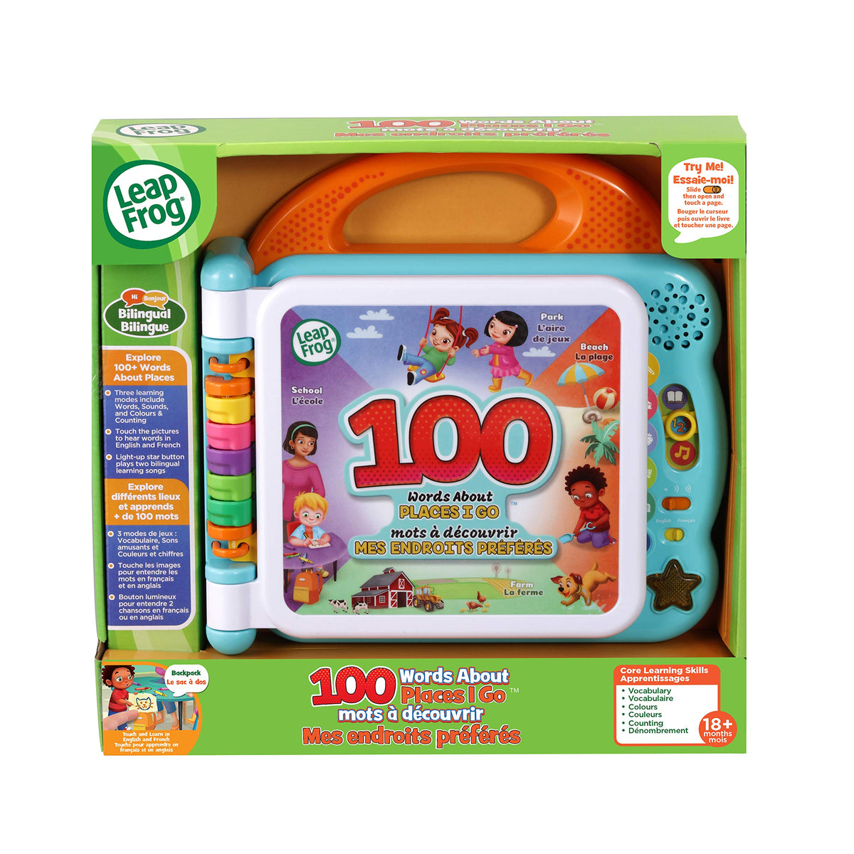 LeapFrog 100 Words About Places I Go Book (Bilingual English-French) 🍁 All In One Marketplace Canada