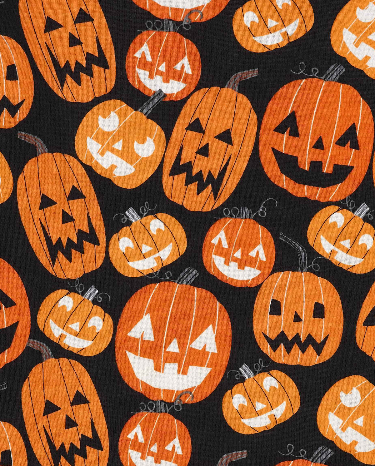 The Children's Place Kids' Family Matching, Halloween Pajama Sets, Cotton, Pumpkin Allover, 3T