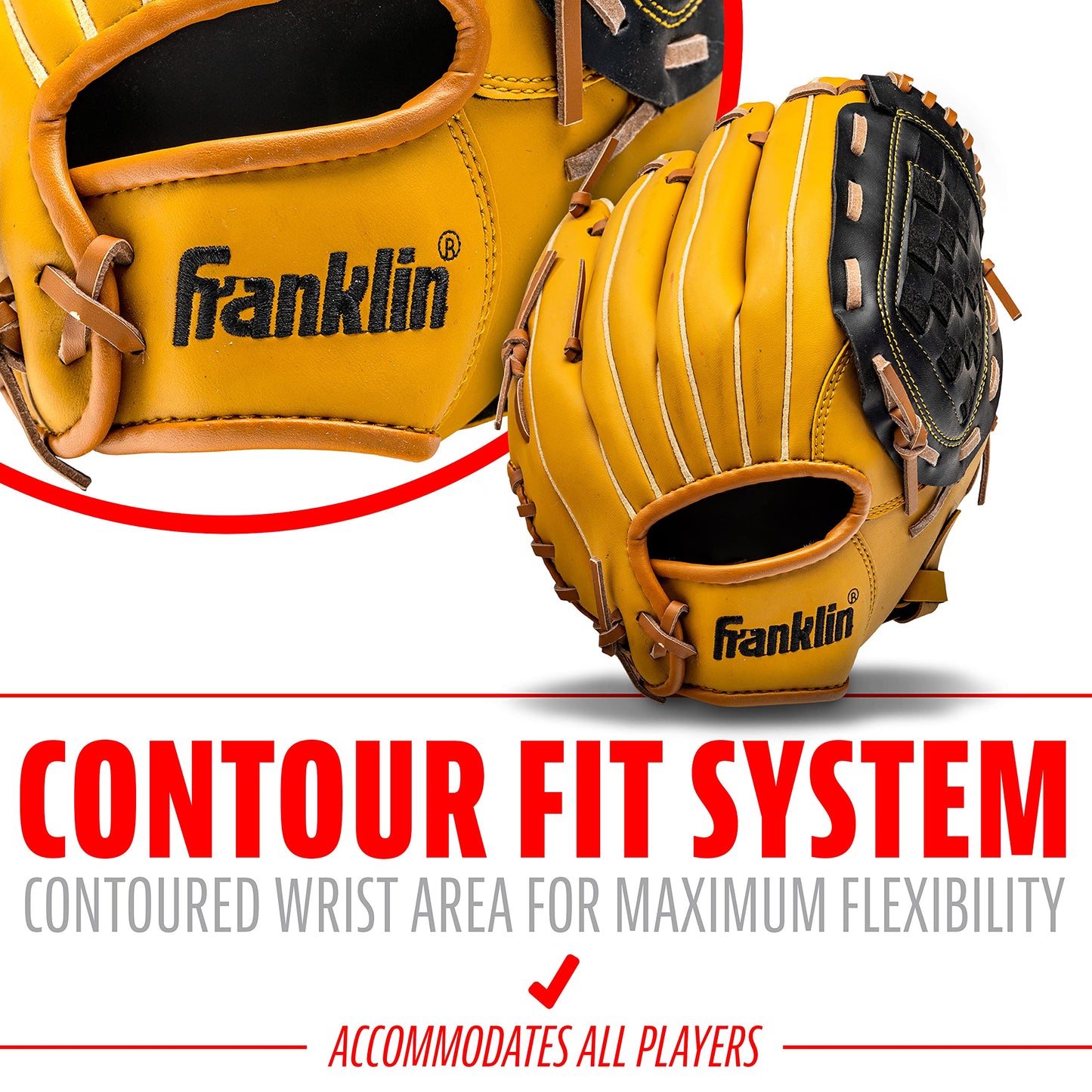 Franklin Sports Baseball and Softball Glove - Fieldmaster Adult + Youth Baseball Gloves - Mens + Womens Infield + Outfield Mitt - Right Hand Throw - 10.5" 🍁 All In One Marketplace Canada