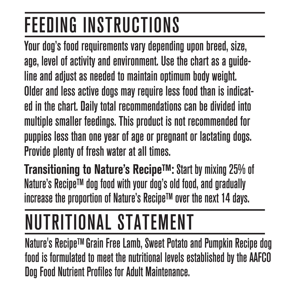 Nature's Recipe Adult Grain Free Natural Dry Dog Food Lamb, Sweet Potato & Pumpkin Recipe 10.8 kg (Pack of 1) 🍁 All In One Marketplace Canada