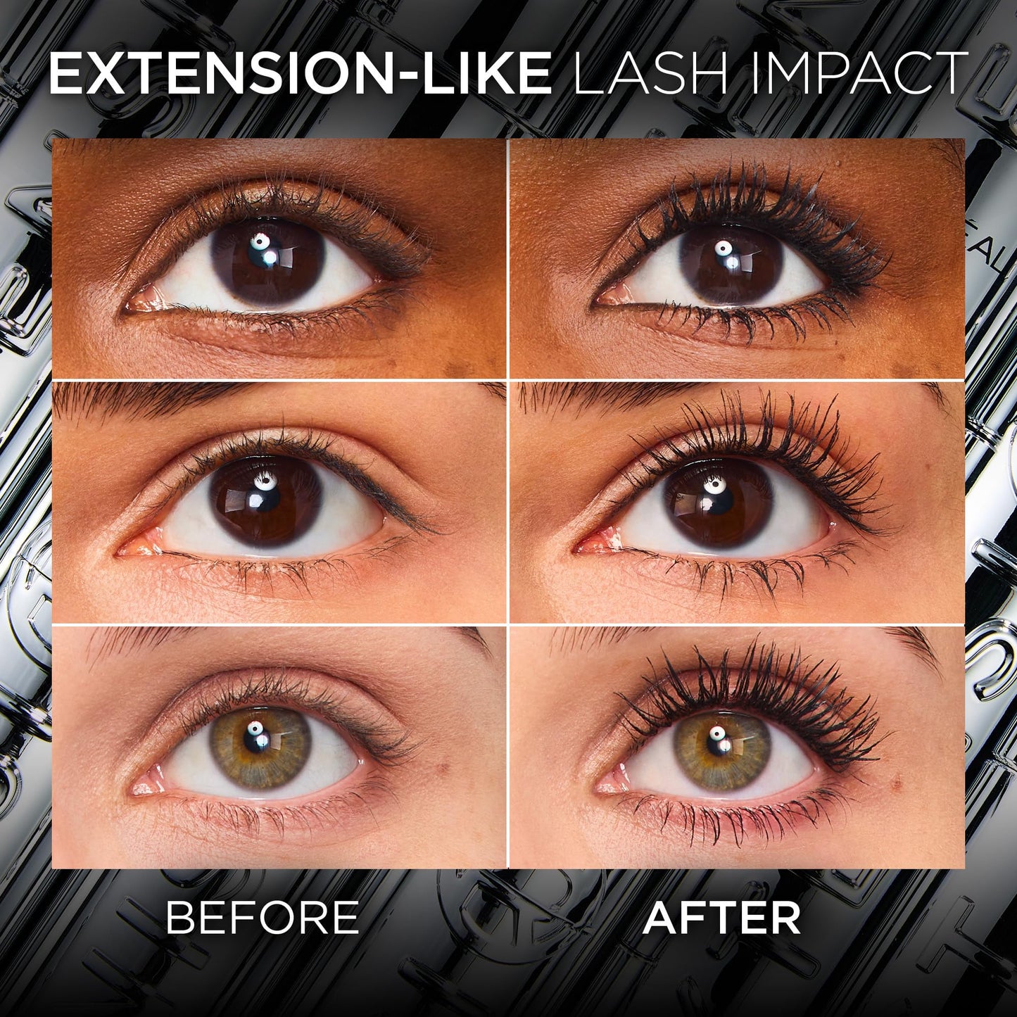L’Oréal Paris Extensionist Mascara, Lengthening Mascara, Extension-like Length & Volume, For Sensitive Eyes, Clump-Free, Blackest Black WSH, 9.9 mL 🍁 All In One Marketplace Canada