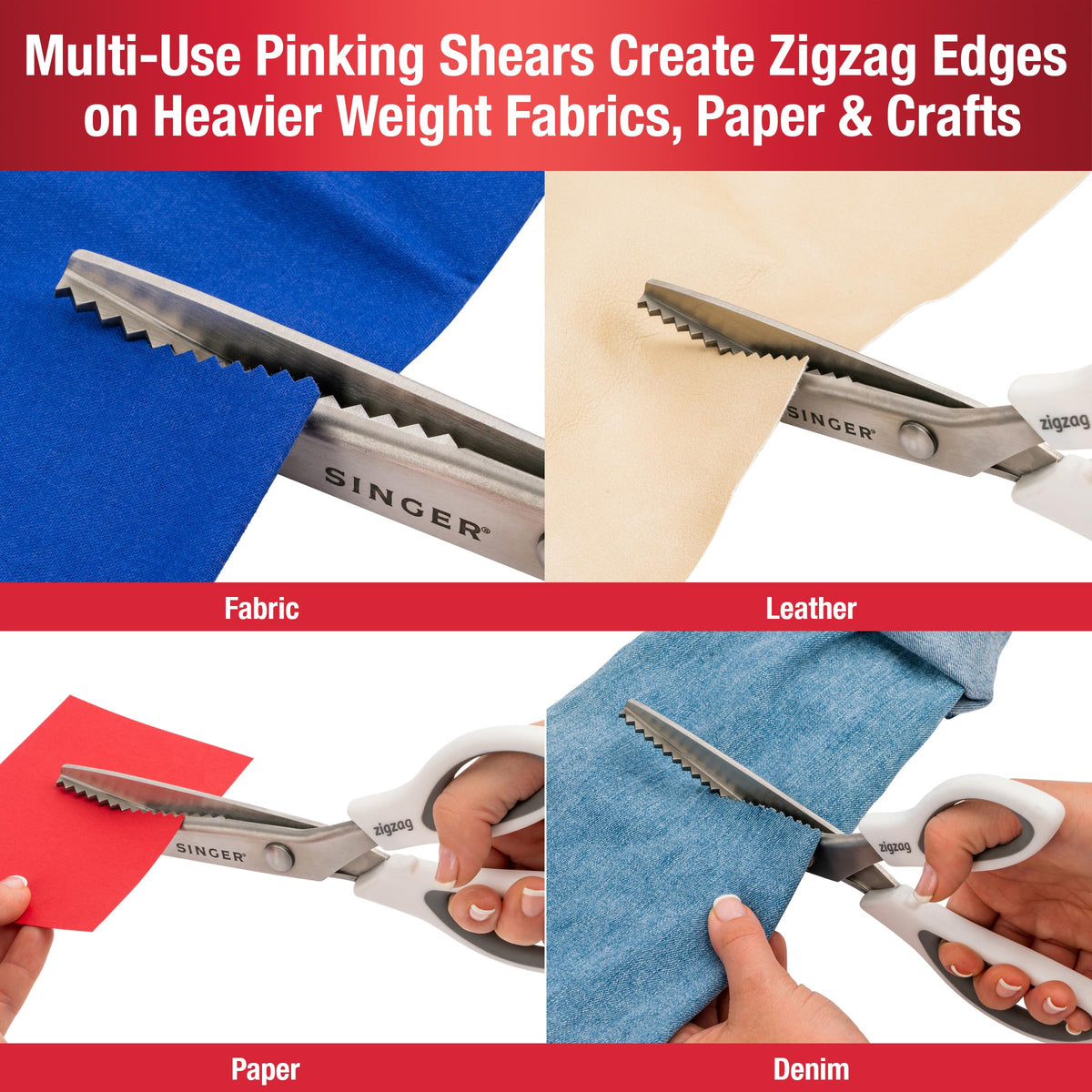 SINGER ProSeries™ 9" Pinking Shears, Stainless Steel No-Fray Zigzag Edge 🍁 All In One Marketplace Canada