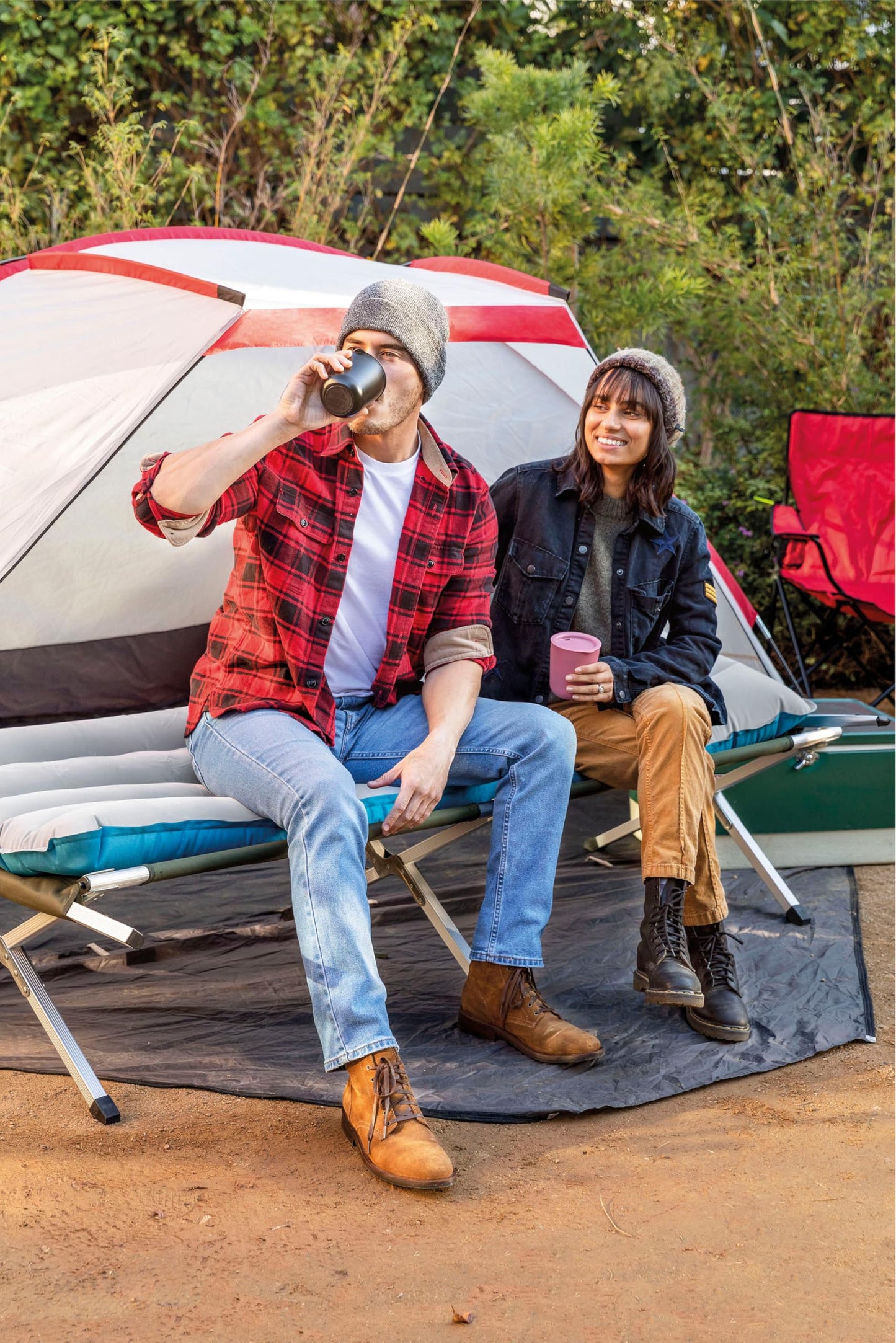 INTEX 67997E Camping Air Mattress Mat 26.5" x 72.5": Durable Outdoor Use – 2-PLY Laminate – Velvety Surface – Unique Construction – 300lb Weight Capacity 🍁 All In One Marketplace Canada