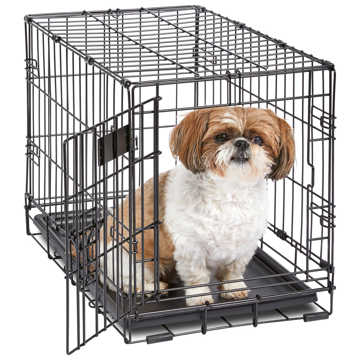 MidWest Homes for Pets 22-Inch iCrate for Extra-Small Breeds, Up to 15 lbs, Single Door Folding Dog Crate with Divider Panel, Leak-Proof Tray & Secure Latch, Portable, Durable & Easy to Assemble 🍁 All In One Marketplace Canada