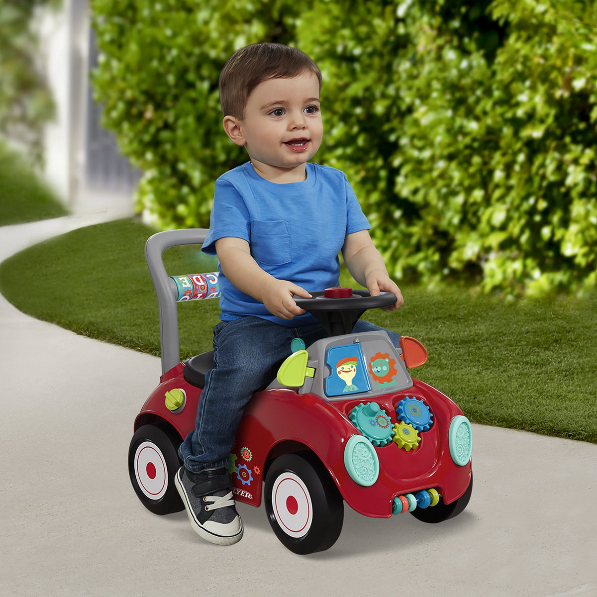 Radio Flyer Busy Buggy, Sit to Stand Toddler Ride On Toy, Ages 1-3, Red 🍁 All In One Marketplace Canada