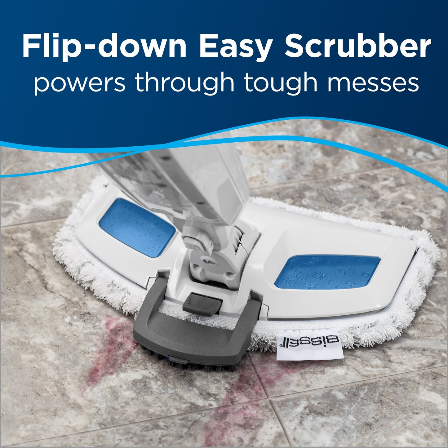 BISSELL PowerFresh Steam Mop with Natural Floor Sanitization, Kills 99.9% of Germs Without Chemicals, Flip-Down Scrubber, SmartSet Steam Control, Hardwood Tile and Sealed Floor Cleaner, 19401 🍁 All In One Marketplace Canada
