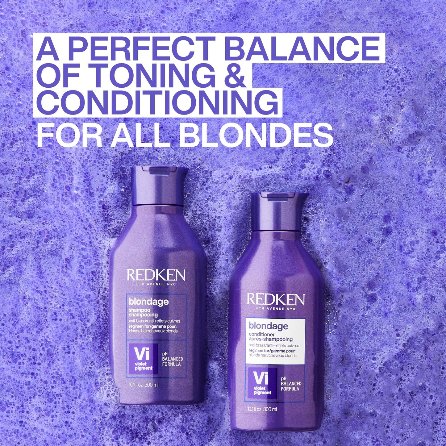 Redken Color Extend Blondage Depositing Purple Conditioner, Hair Toner, Neutralizes Brassy Tones, With Citric Acid 🍁 All In One Marketplace Canada